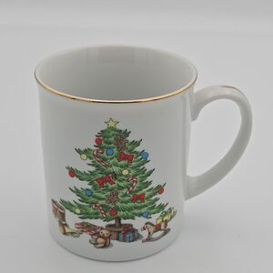 Christmas Holiday Hostess Mugs Fine Porcelain JAPAN